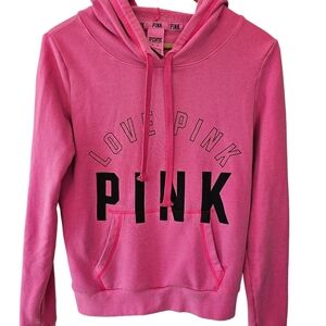 PINK Victoria's Secret Women's Love Pink Hoodie Sweater
